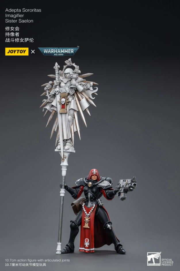 (RE-RUN) Adepta Sororitas lmagifier Sister Saelon - Warhammer 40K Action Figure By JOYTOY