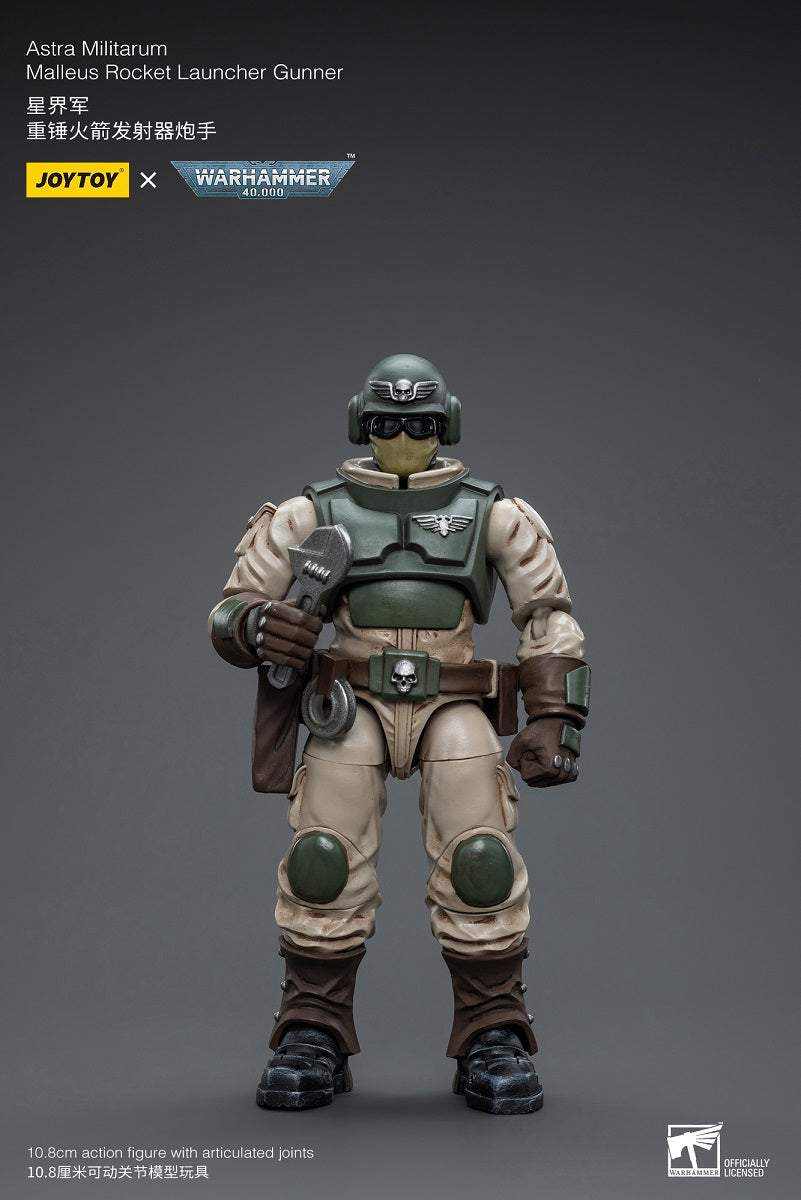 Astra Militarum Ordnance Team with Malleus Rocket Launcher - Warhammer 40K Action Figure By JOYTOY