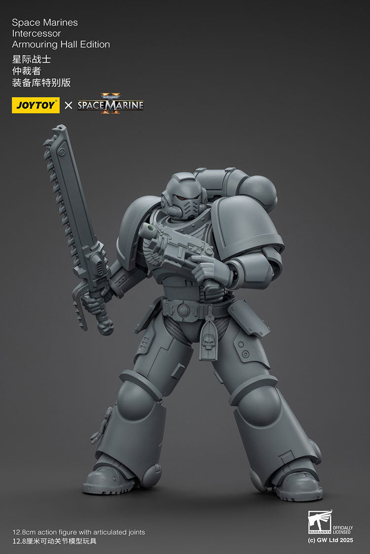 Space Marines Intercessor Armoring Hall Edition- Warhammer SPACE MARINE II 1/18 Action Figure By JOYTOY