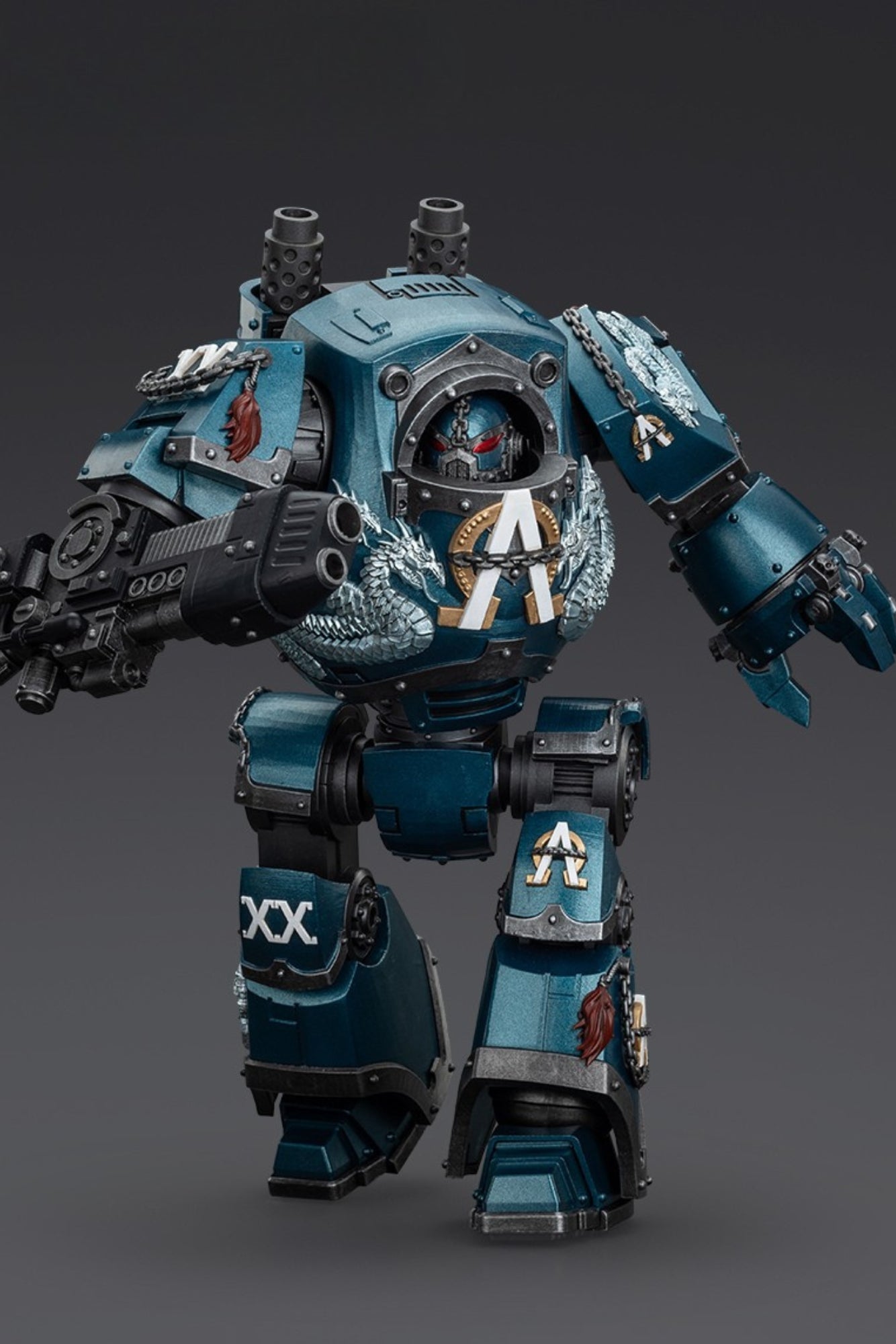 Alpha Legion Contemptor Dreadnought with Gravis Plasma Cannon - Warhammer "The Horus Heresy" 1/18 Action Figure By JOYTOY