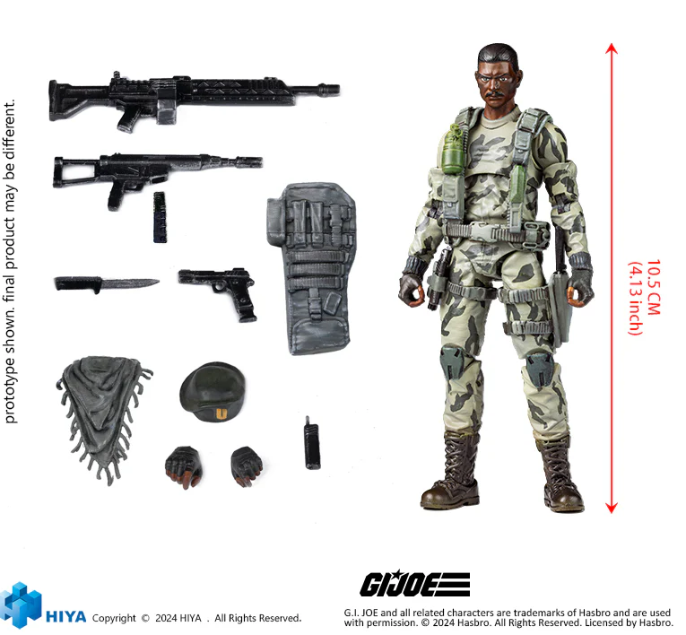 Exquisite Mini Series 1/18 Scale G.I.Joe Stalker - Action Figure By HIYA Toys