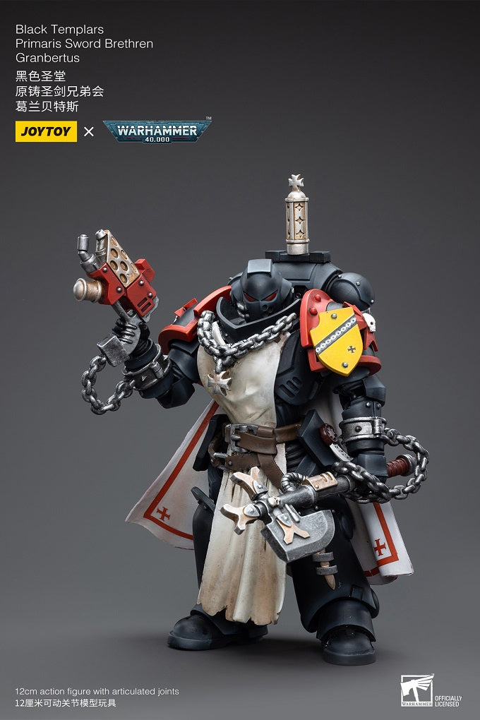 Black Templars Sword Brethren Granbertus - Mô hình hành động Warhammer 40K của JOYTOY