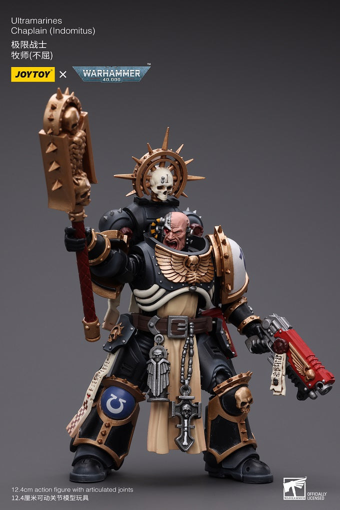 Ultramarines Chaplain (Indomitus) - Warhammer 40K Action Figure By JOYTOY