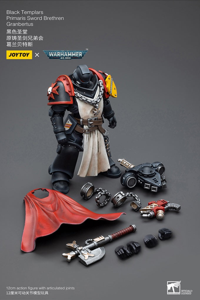 Black Templars Sword Brethren Granbertus - Mô hình hành động Warhammer 40K của JOYTOY