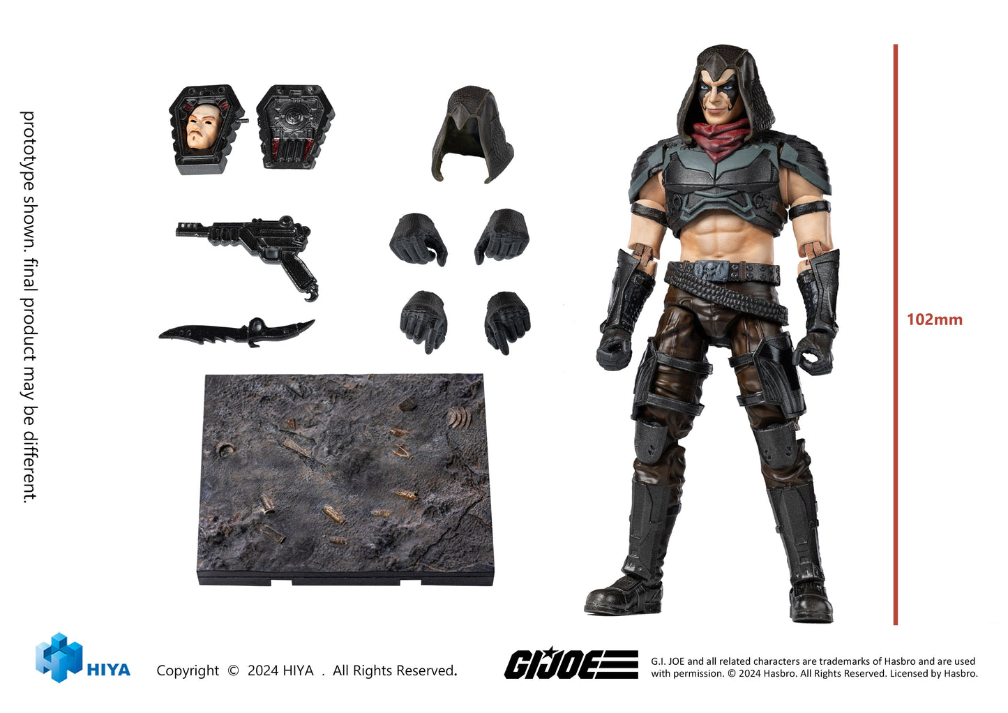 G.I.JOE Zardan 1/18 Scale - Action Figure By HIYA Toys