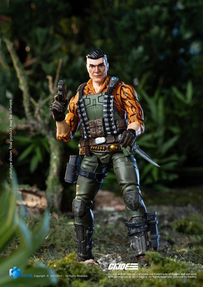 (Rare) G.I.Joe Flint Tiger Force Ver. Exquisite Mini Series 1/18 Scale - Action Figure By HIYA Toys