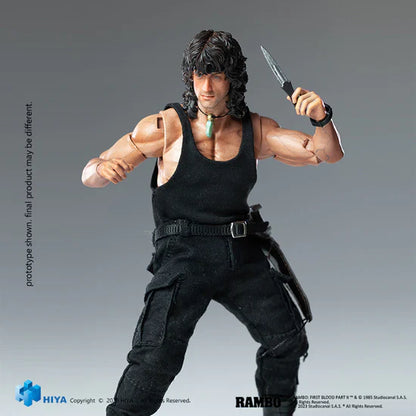 Rambo First Blood Part III Exquisite Mini Series 1/12 Scale - Action Figure By HIYA Toys