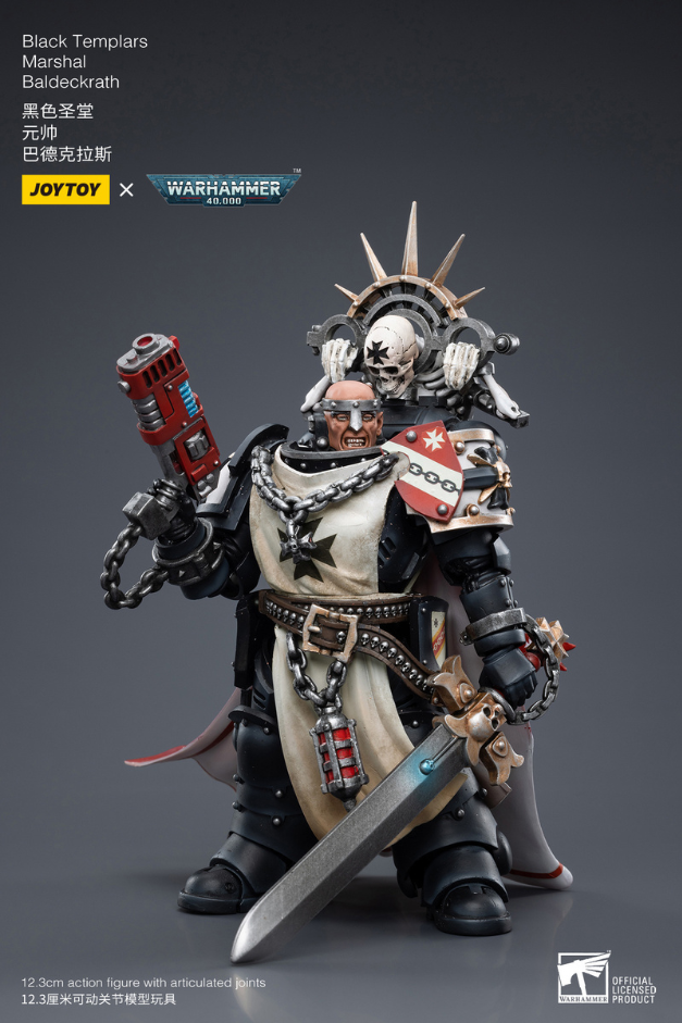 Black Templars Marshal Baldeckrath - Warhammer 40K Action Figure By JOYTOY