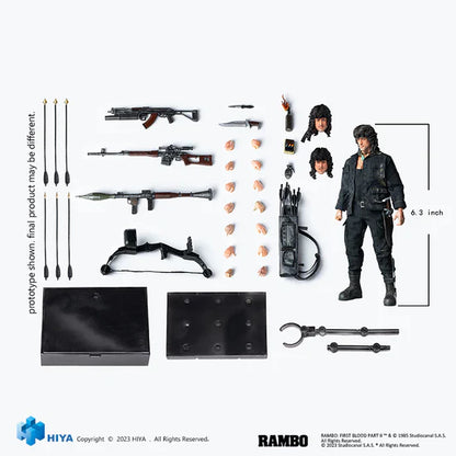 Rambo First Blood Part III Exquisite Mini Series 1/12 Scale - Action Figure By HIYA Toys