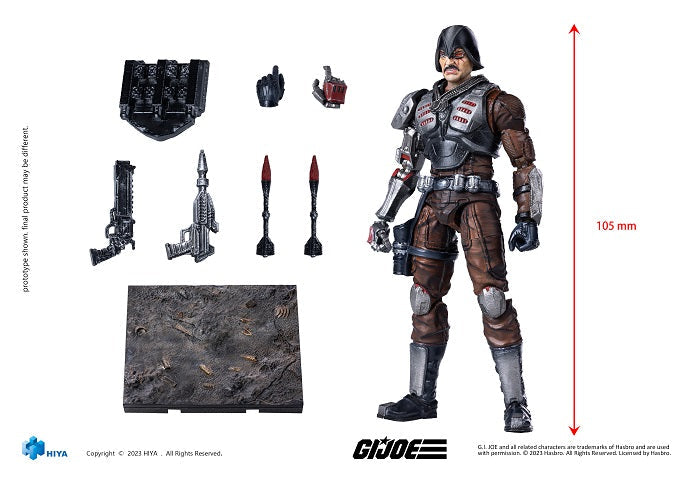 (Rare) G.I.Joe Major Bludd Exquisite Mini Series 1/18 Scale - Action Figure By HIYA Toys