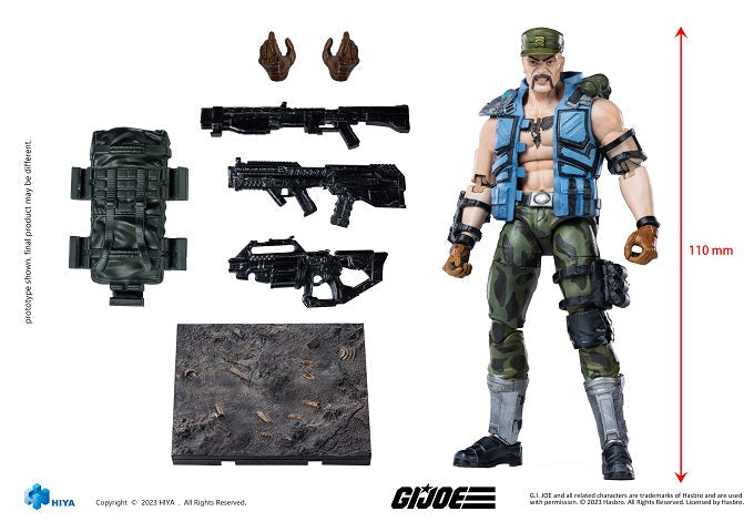 (Rare) G.I.Joe Gung-Ho Exquisite Mini Series 1/18 Scale - Action Figure By HIYA Toys