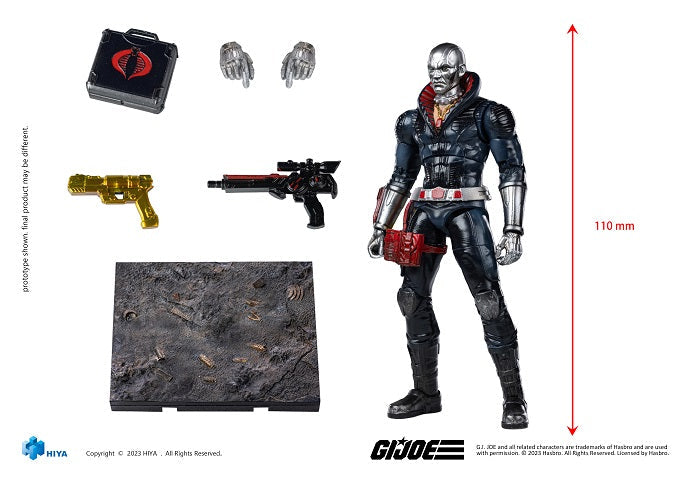 (Rare) G.I.Joe Destro Exquisite Mini Series 1/18 Scale - Action Figure By HIYA Toys