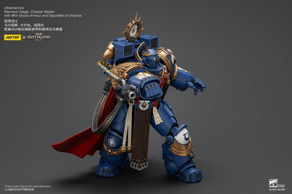 Ultramarines Marneus Calgar, Chapter Master with MKX Gravis Armour and Gauntlets of Ultramar- Warhammer SPACE MARINE II  1/18 Action Figure By JOYTOY