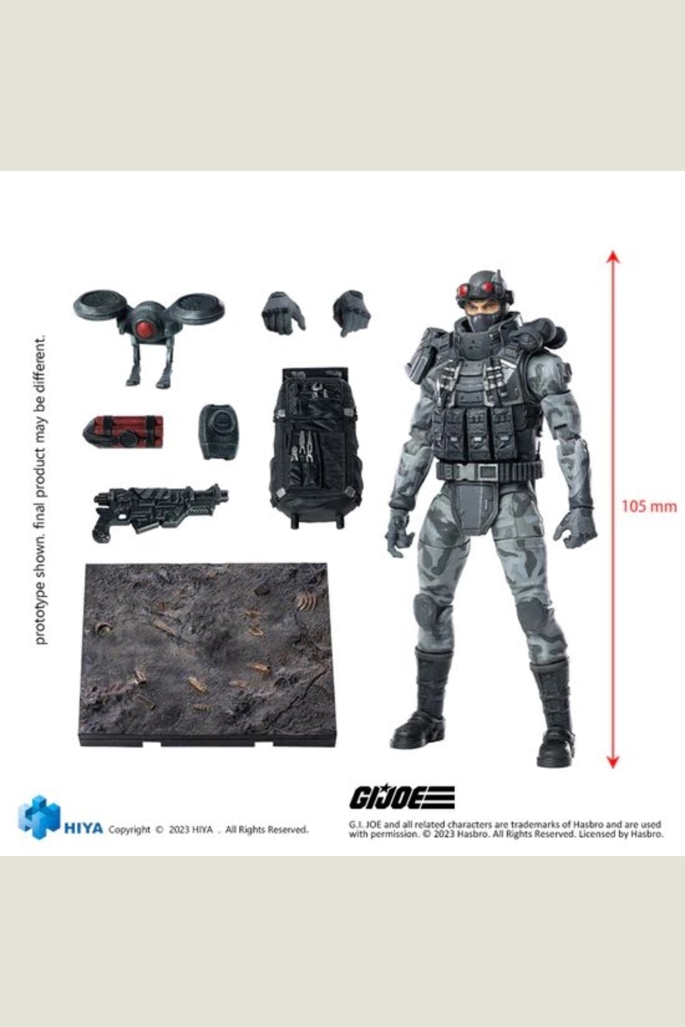 G.I.JOE Firefly Exquisite Mini Series 1/18 Scale - Action Figure By HIYA Toys