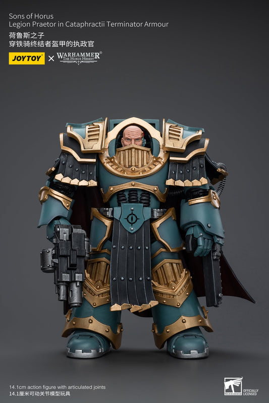Sons of Horus Legion Praetor in Cataphractii Terminator Armour - Warhammer "The Horus Heresy"Action Figure By JOYTOY