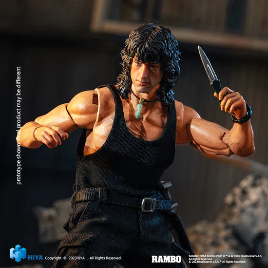 Rambo First Blood Part III Exquisite Mini Series 1/12 Scale - Action Figure By HIYA Toys