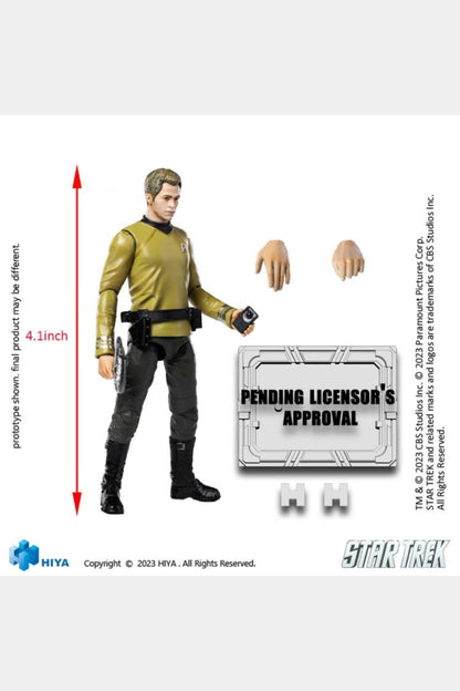 (Rare) STAR TREK 2009 Kirk Exquisite Mini Series 1/18 Scale - Action Figure By HIYA Toys