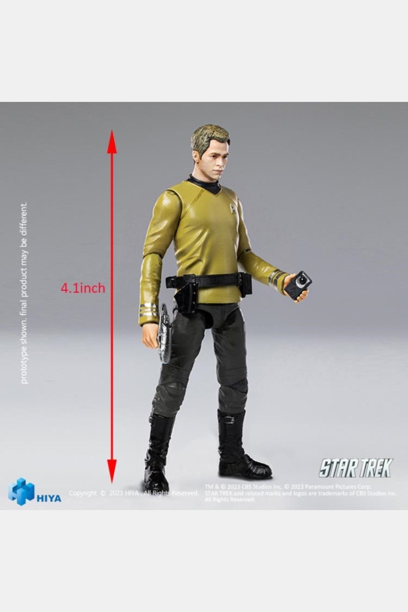 (Rare) STAR TREK 2009 Kirk Exquisite Mini Series 1/18 Scale - Action Figure By HIYA Toys