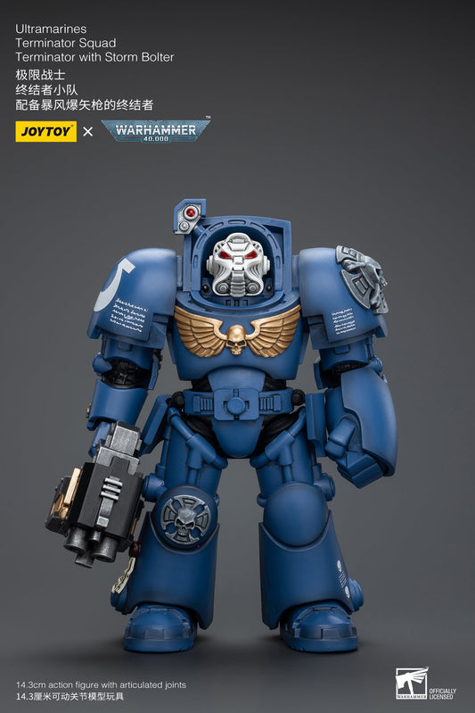 Ultramarines Terminator Squad Terminator with Storm Bolter- Warhammer 40K Action Figure By JOYTOY