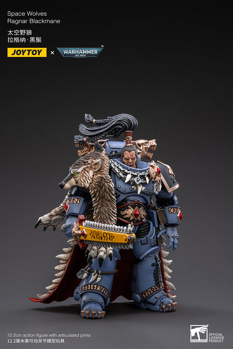 (RE-RUN) Space Wolves Ragnar Blackmane - Warhammer 40K Action Figure By JOYTOY