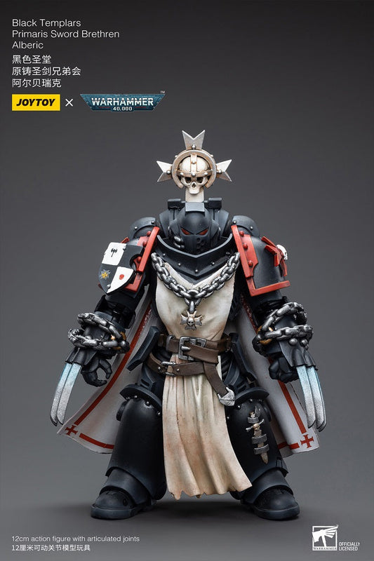 Black Templars Primaris Sword Brethren Alberic - Warhammer 40K Action Figure By JOYTOY