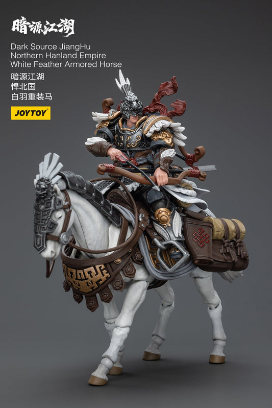 Dark Source - JiangHu Northern Hanland Empire White Feather Snowfield Archery Cavalry Set - 1/18 Action Figure By Joytoy