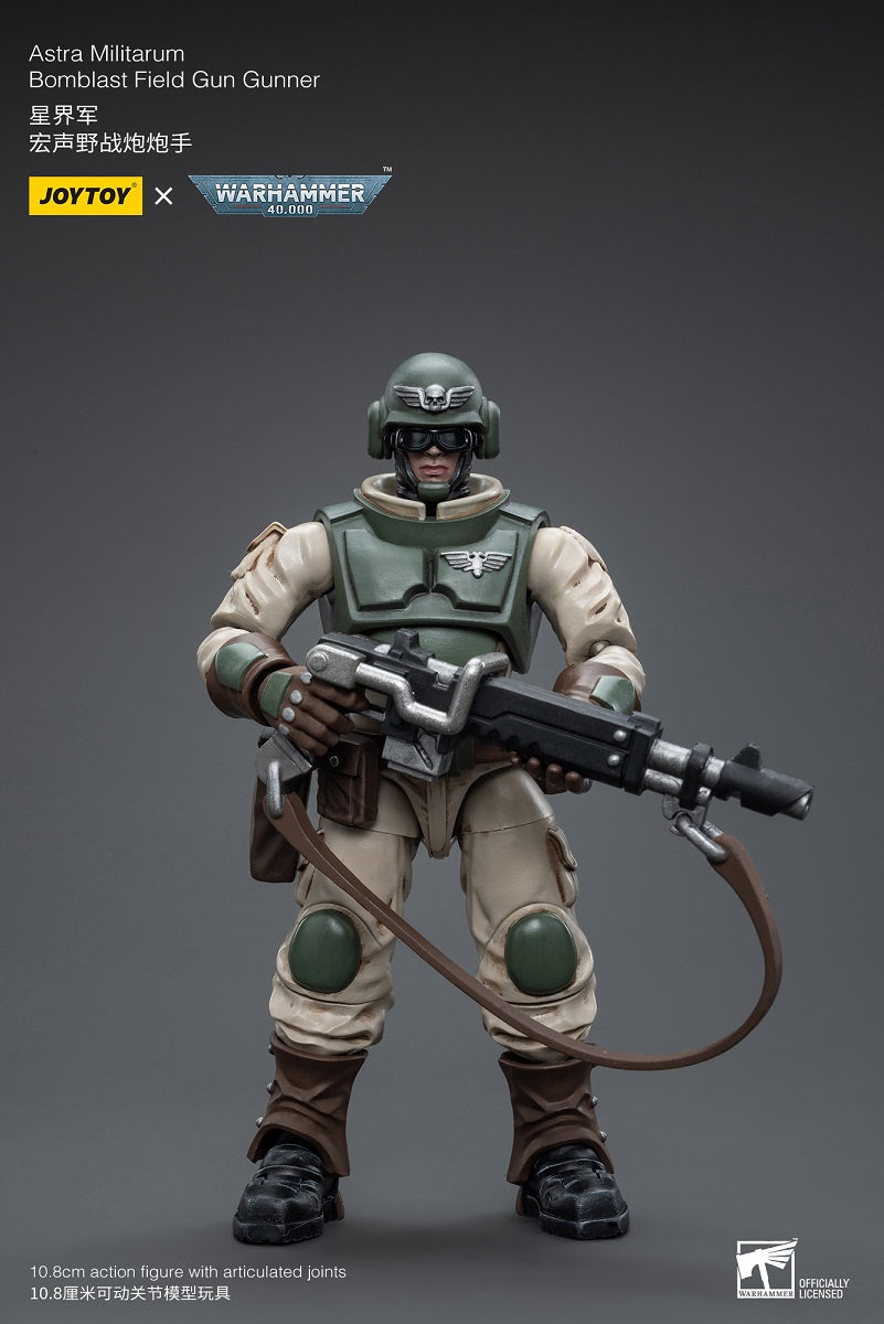 Astra Militarum Ordnance Team with Bombast Field Gun - Warhammer 40K Action Figure By JOYTOY