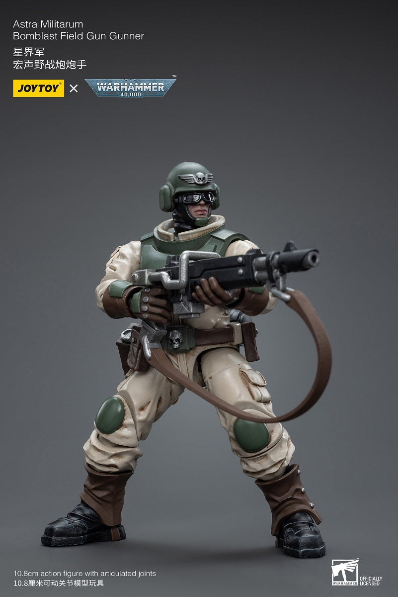 Astra Militarum Ordnance Team with Bombast Field Gun - Warhammer 40K Action Figure By JOYTOY