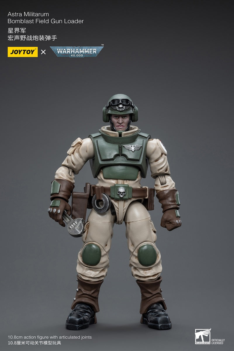 Astra Militarum Ordnance Team with Bombast Field Gun - Warhammer 40K Action Figure By JOYTOY