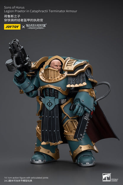 Sons of Horus Legion Praetor in Cataphractii Terminator Armour - Warhammer "The Horus Heresy"Action Figure By JOYTOY