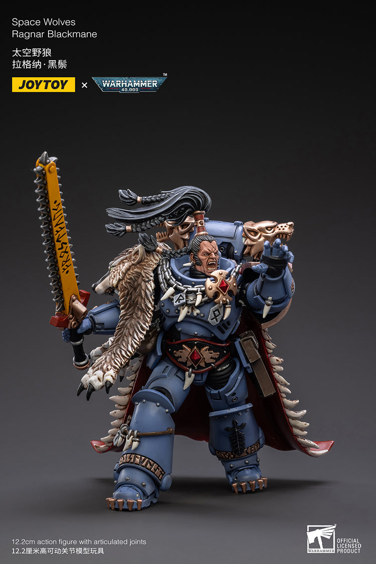 (RE-RUN) Space Wolves Ragnar Blackmane - Warhammer 40K Action Figure By JOYTOY