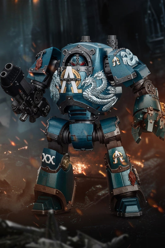Alpha Legion Contemptor Dreadnought with Gravis Plasma Cannon - Warhammer "The Horus Heresy" 1/18 Action Figure By JOYTOY