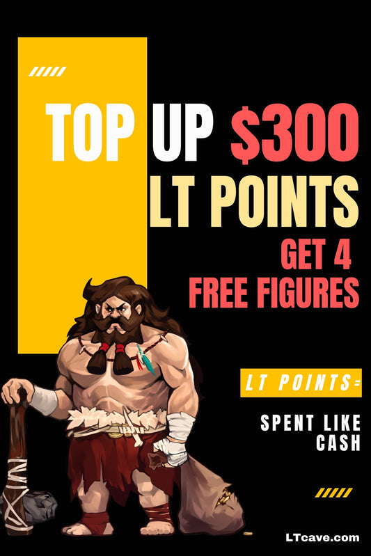 Top Up $300 LT-points get 4 free figures