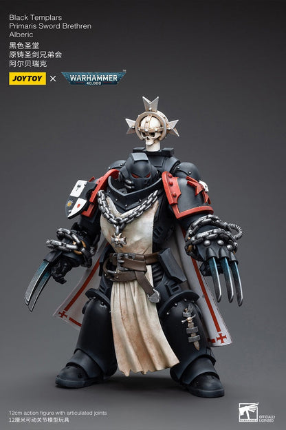 Black Templars Primaris Sword Brethren Alberic - Warhammer 40K Action Figure By JOYTOY