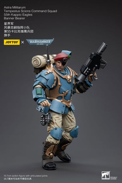Astra Militarum Tempestus Scions Command Squad 55th Kappic Eagles Banner Bearer - Warhammer 40K Action Figure By JOYTOY