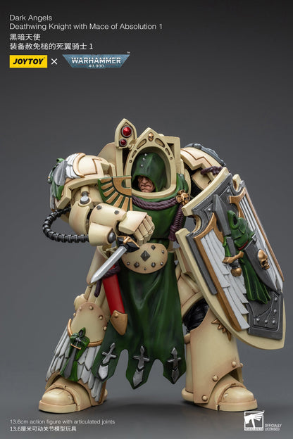 Dark Angels Deathwing Knight với Mace of Absolution 1 - Mô hình hành động Warhammer 40K của JOYTOY 