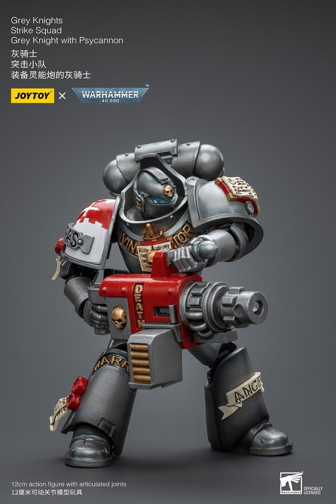 Grey Knights Strike Squad Grey Knight with Psycannon - Warhammer 40K Action Figure By JOYTOY