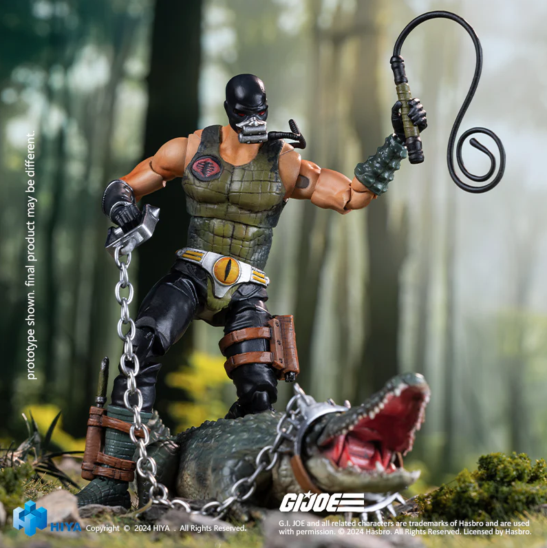Exquisite Mini Series 1/18 Scale G.I.Joe Croc Master＆Fiona - Action Figure By HIYA Toys