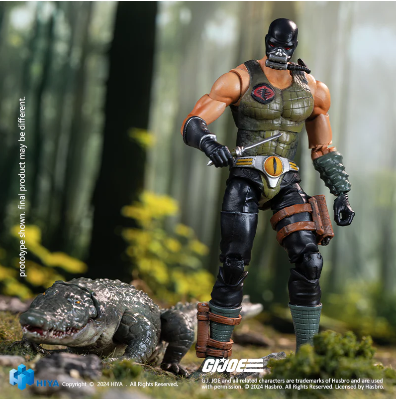 Exquisite Mini Series 1/18 Scale G.I.Joe Croc Master＆Fiona - Action Figure By HIYA Toys