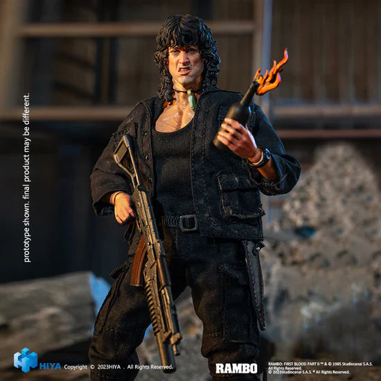 Rambo First Blood Part III Exquisite Mini Series 1/12 Scale - Action Figure By HIYA Toys