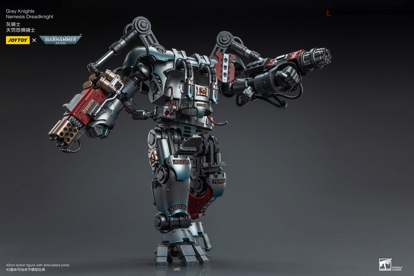 (Hiếm) Grey Knights Nemesis Dreadknight - Mô hình hành động Warhammer 40K của JOYTOY
