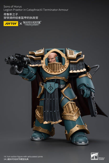 Sons of Horus Legion Praetor in Cataphractii Terminator Armour - Warhammer "The Horus Heresy"Action Figure By JOYTOY