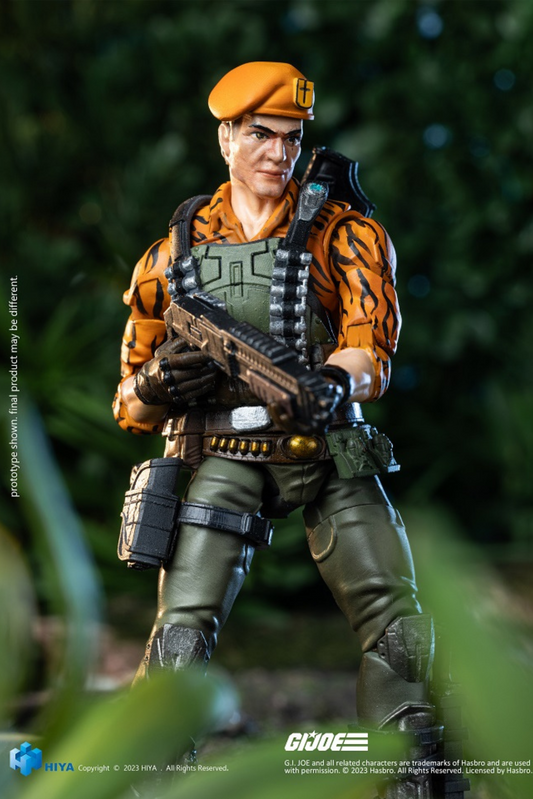 (Rare) G.I.Joe Flint Tiger Force Ver. Exquisite Mini Series 1/18 Scale - Action Figure By HIYA Toys