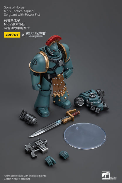 Sons of Horus MKIV Tactical Squad Sergeant with Power Fist - Warhammer "The Horus Heresy"Action Figure By JOYTOY