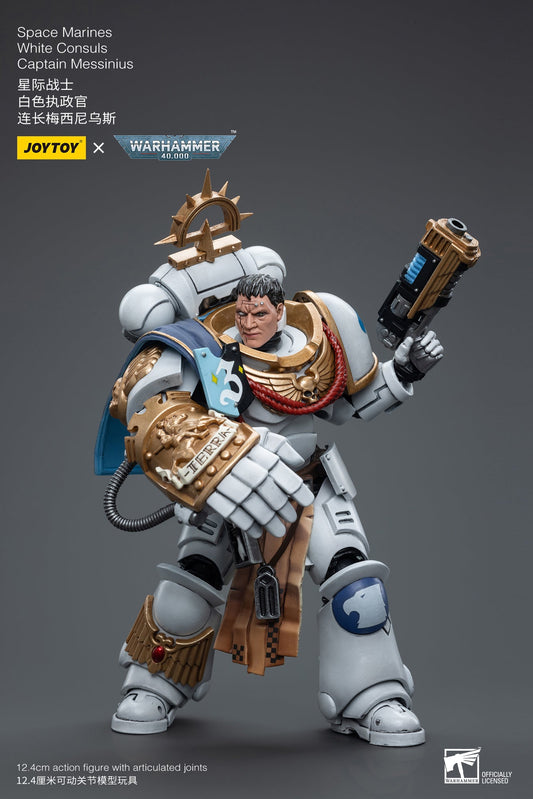 Space Marines White Consuls Captain Messinius - Warhammer 40K Action Figure By JOYTOY