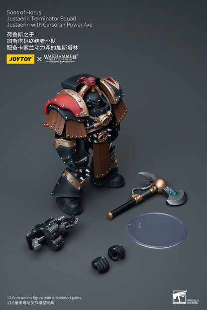 Sons of Horus Justaerin Terminator Squad Justaerin with Carsoran Power Axe - Warhammer "The Horus Heresy" Action Figure By JOYTOY