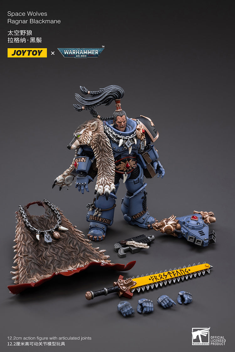 (RE-RUN) Space Wolves Ragnar Blackmane - Warhammer 40K Action Figure By JOYTOY