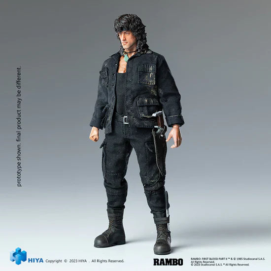 Rambo First Blood Part III Exquisite Mini Series 1/12 Scale - Action Figure By HIYA Toys