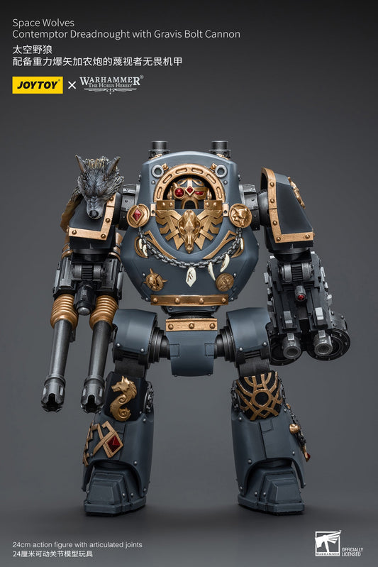 Space Wolves Contemptor Dreadnought with Gravis Bolt Cannon - Warhammer The Horus Heresy by JOYTOY