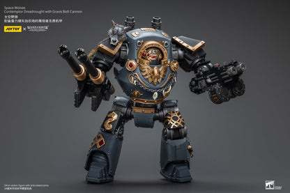 Space Wolves Contemptor Dreadnought with Gravis Bolt Cannon - Warhammer The Horus Heresy by JOYTOY